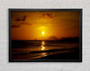 Caramel Ocean Sunset Framed Wall Art