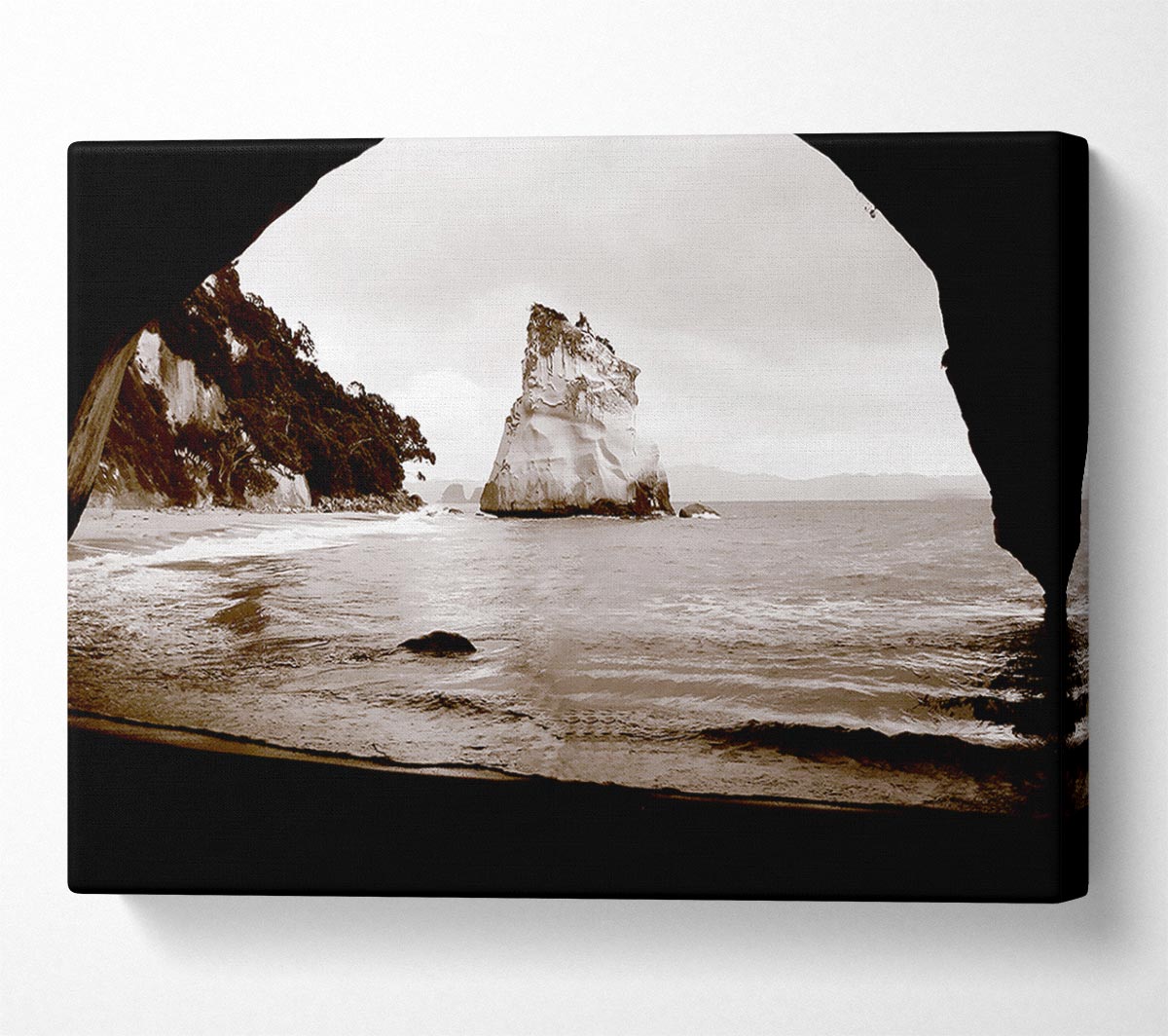 Oceans Gateway Chocolate Canvas Wall Art
