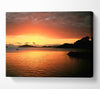 Glowing Crystal Sunset Canvas Wall Art