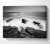 Surreal Ocean Rocks B n W Canvas Wall Art