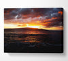 Movement Of The Ocean Sun Canvas Wall Art
