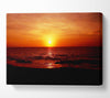 Sunset Ocean Waves Canvas Wall Art