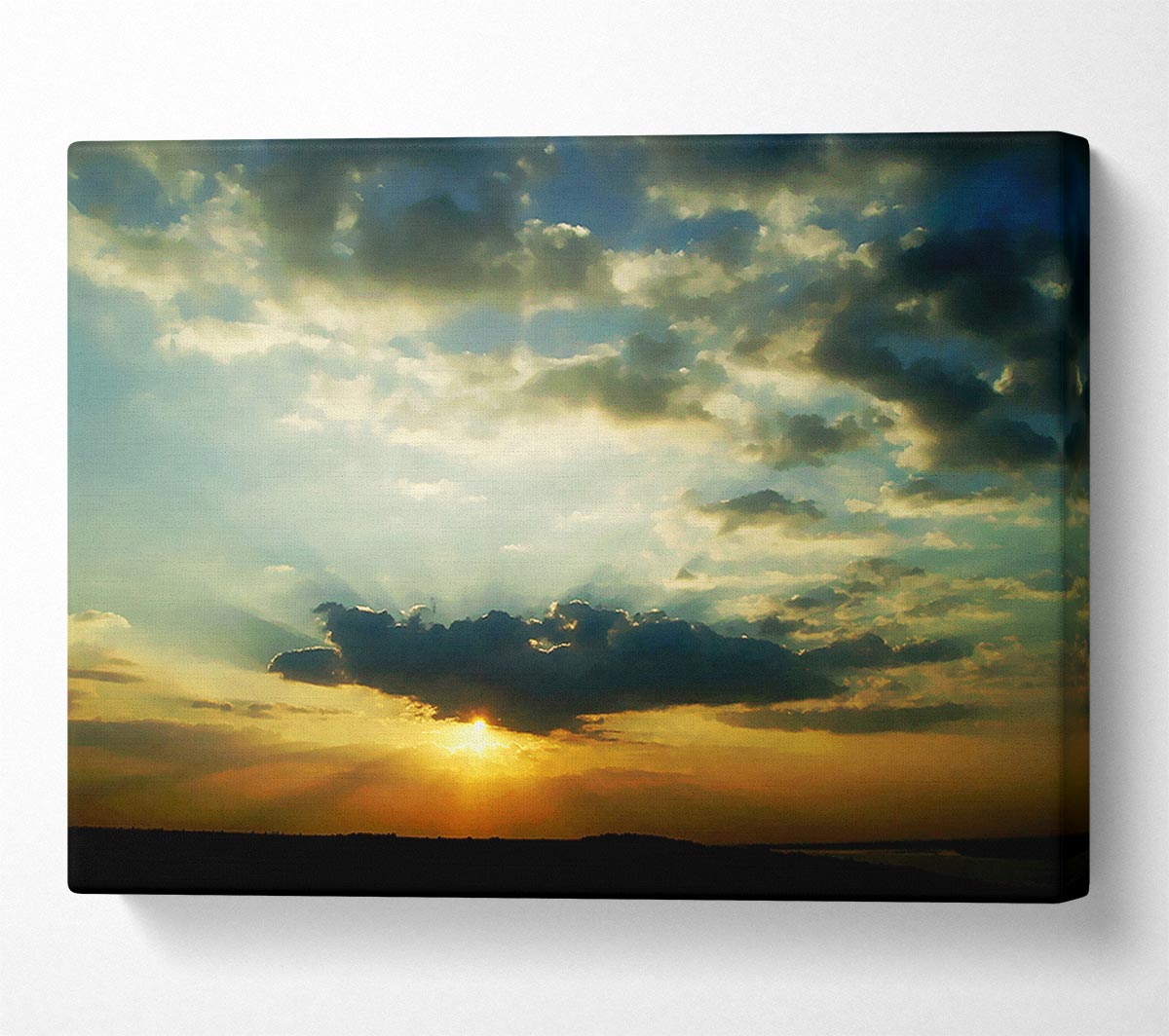 Sun Blaze Skies Canvas Wall Art