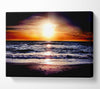 Blazing Sun Star Ocean Canvas Wall Art
