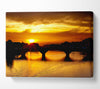Sunset Over Florence River Canvas Wall Art