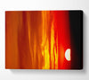 As The Sun Falls In The Stunning Golden Sky Canvas Wall Art