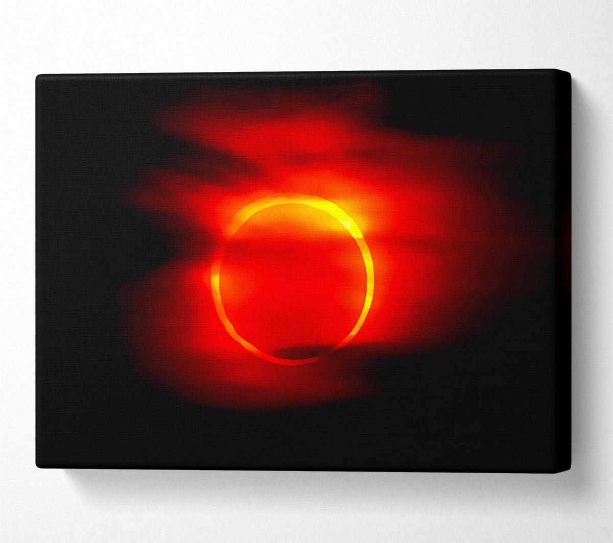 Total Eclipse Red Canvas Wall Art