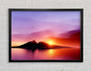 As The Sun Peeps Over The Mountain Ocean Framed Wall Art