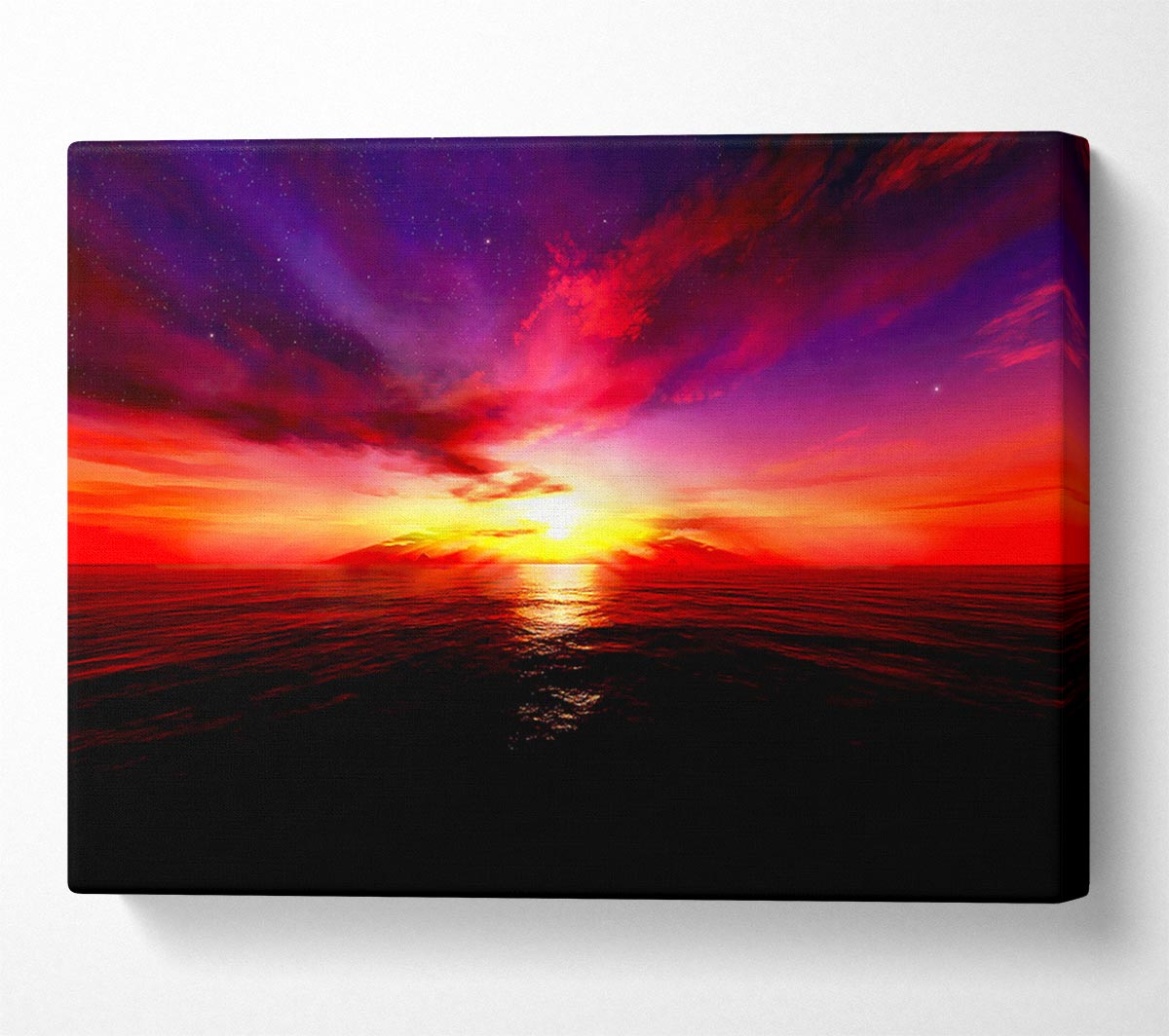 Sunset In Another World Canvas Wall Art