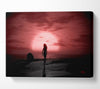 The Ocean Goddess Pink Grey Canvas Wall Art