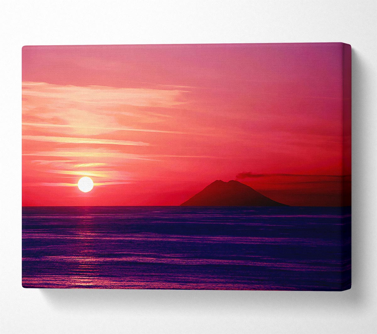 Sunset Just Before Night Falls Canvas Wall Art