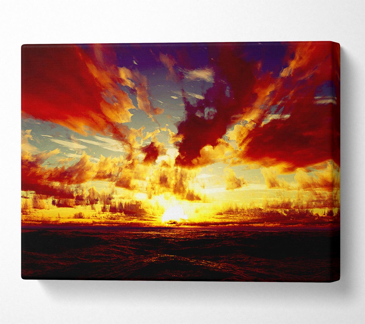 Day Break Clouds Canvas Wall Art