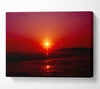 Sunstar Red Canvas Wall Art