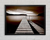 AbstractBrown Pier Framed Wall Art