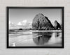 Beach Rocks B n W Framed Wall Art