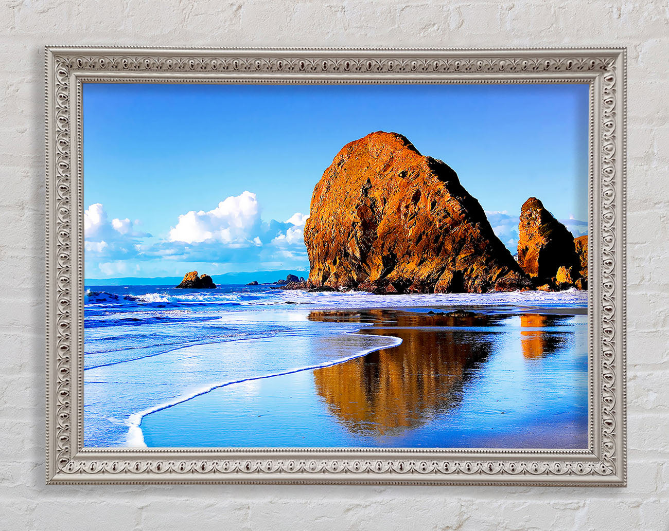 Beach Rocks Framed Wall Art