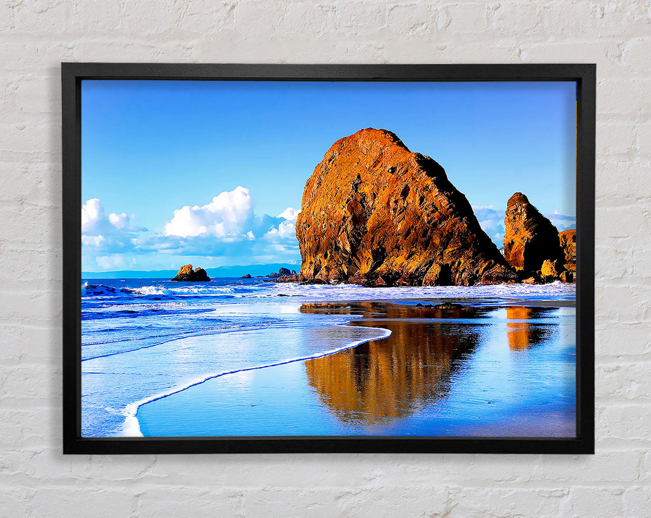 Beach Rocks Framed Wall Art