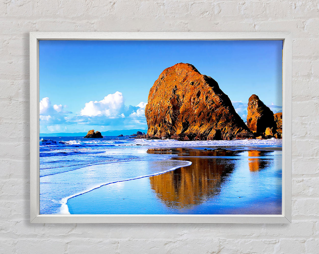 Beach Rocks Framed Wall Art
