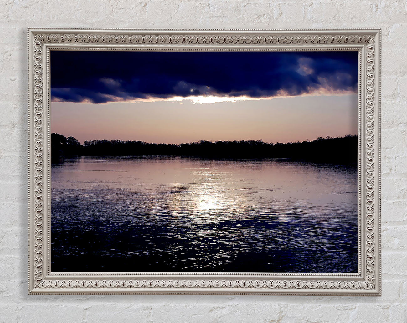 Crystal Blue Framed Wall Art