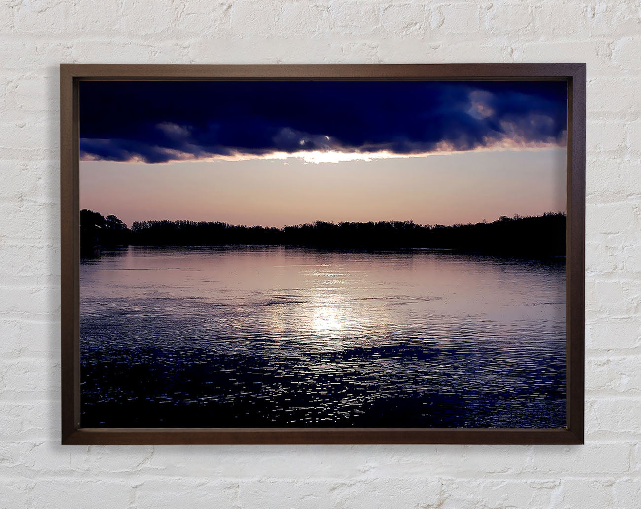 Crystal Blue Framed Wall Art