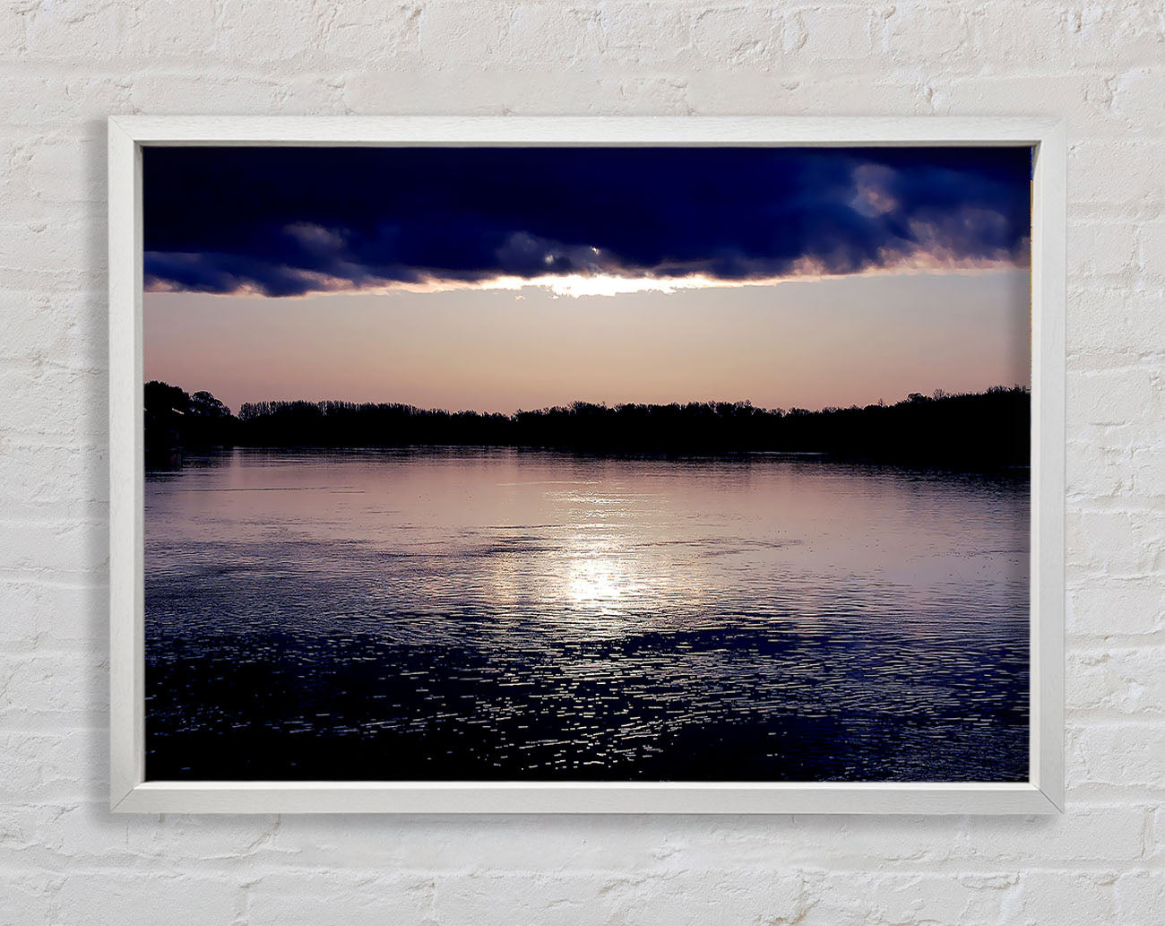 Crystal Blue Framed Wall Art