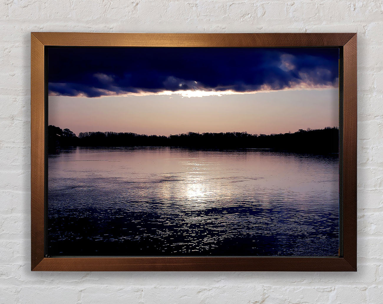 Crystal Blue Framed Wall Art