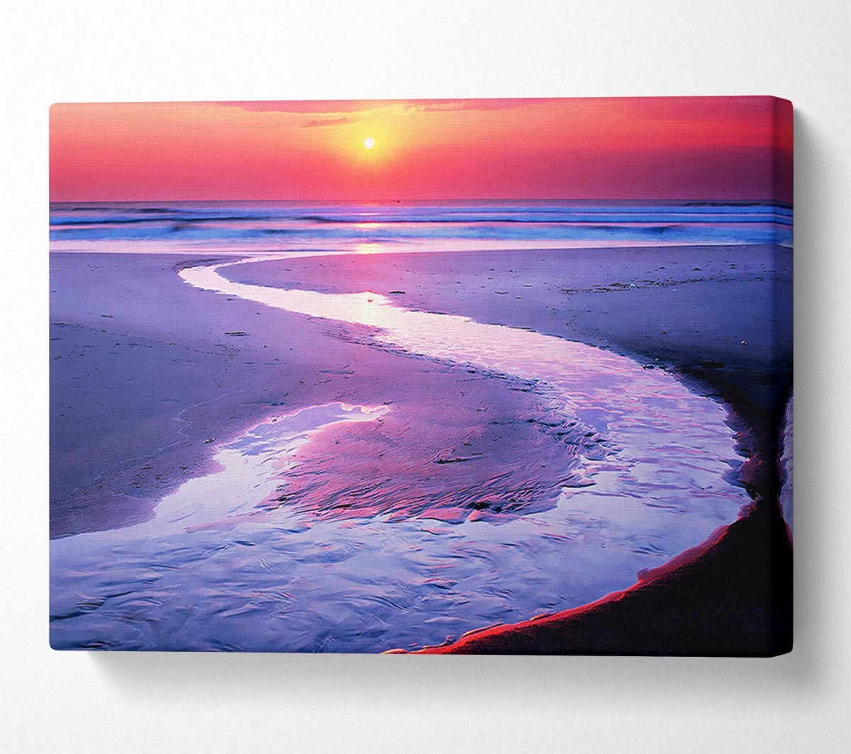 Rivers Flow To The Sea Canvas Wall Art