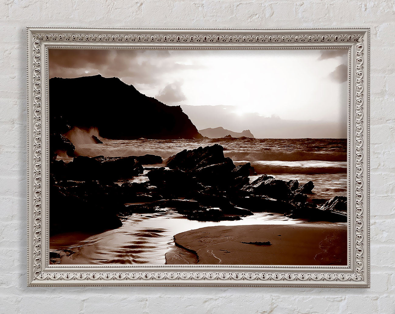 Chocolate Path To The Ocean Framed Wall Art