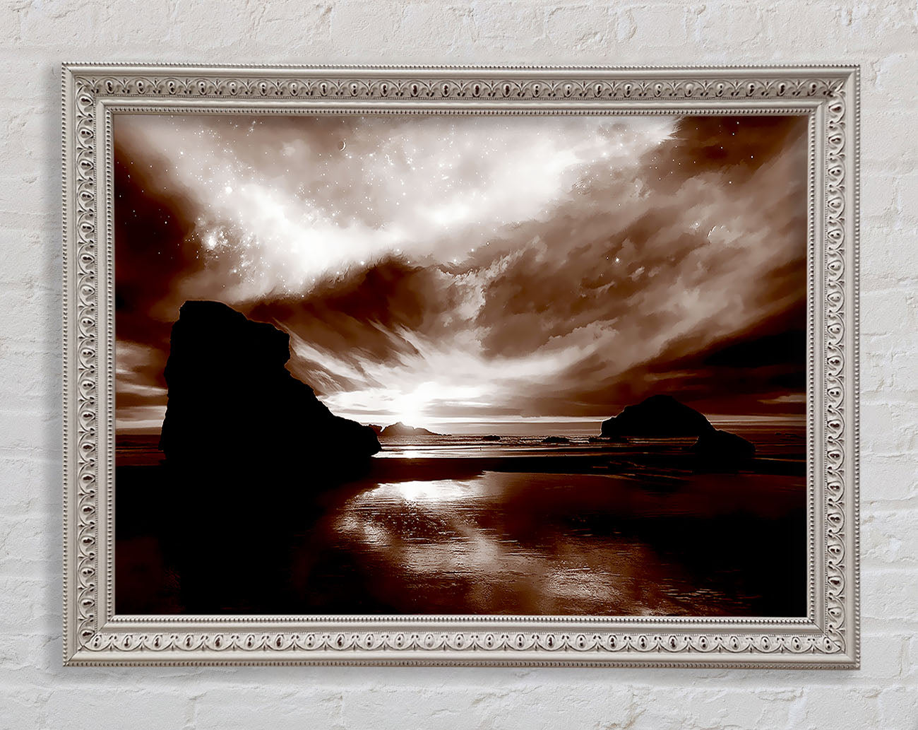 Chocolate Storm Skys Framed Wall Art