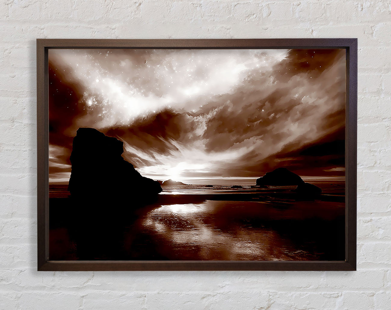 Chocolate Storm Skys Framed Wall Art