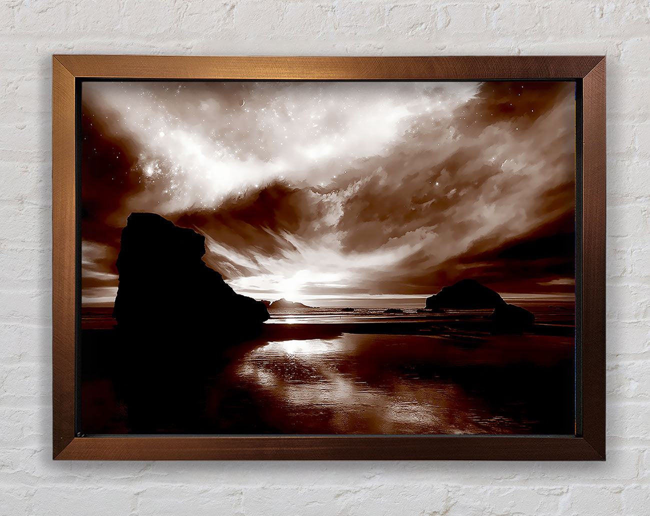 Chocolate Storm Skys Framed Wall Art