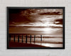 Chocolate Ocean Walk Framed Wall Art