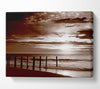 Chocolate Ocean Walk Canvas Wall Art