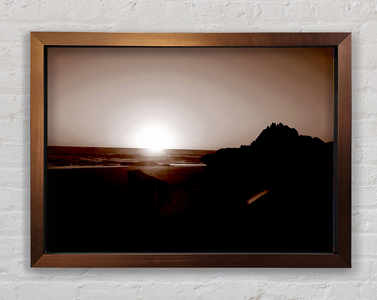 Chocolate Sunrays Framed Wall Art