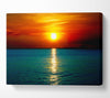 As The Sun Goes Down Over The Turquoise Ocean Canvas Wall Art