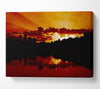 Caramel Sunrays Canvas Wall Art