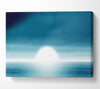 Abstact Sun Blue Canvas Wall Art
