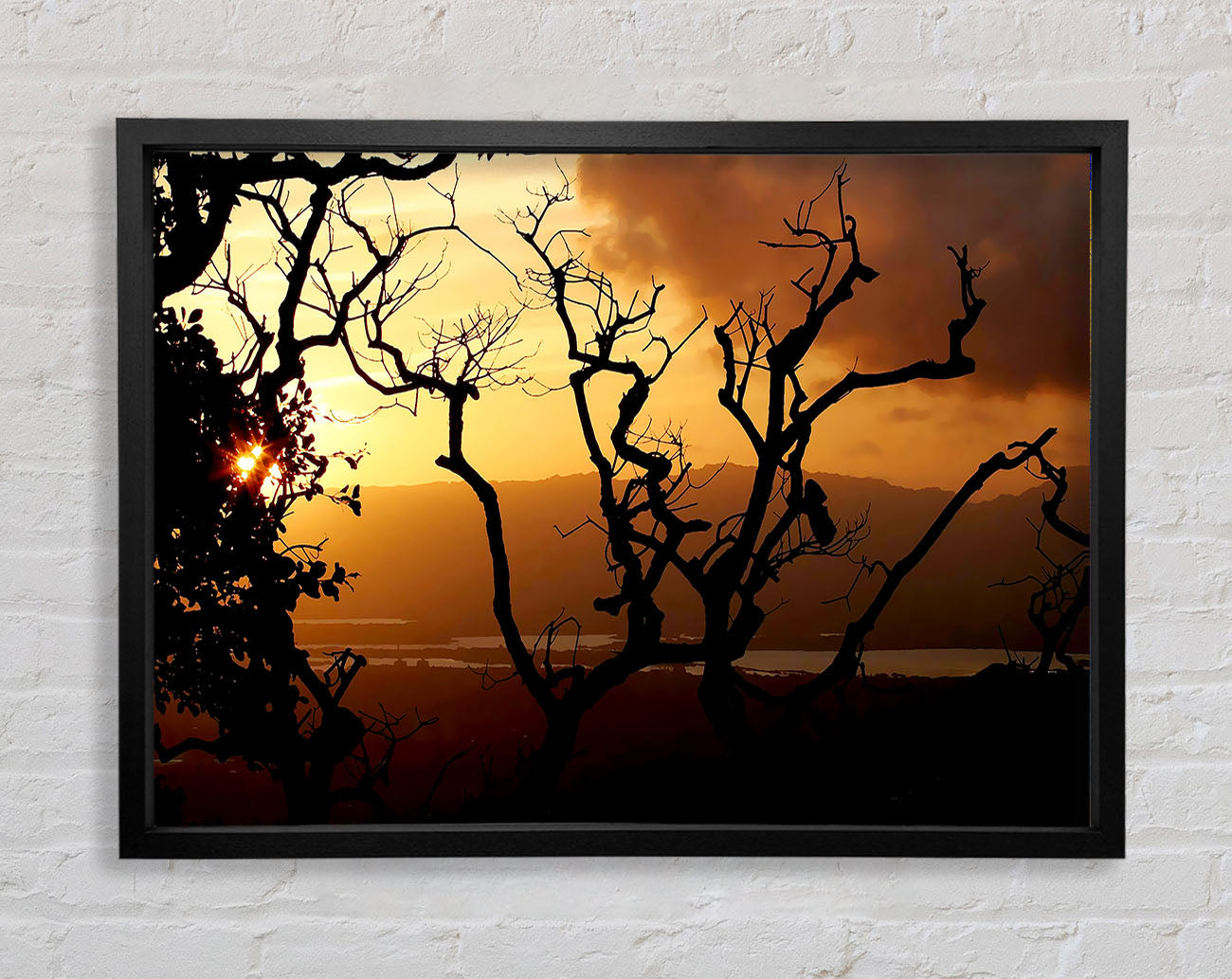 Caramel Tree Morning Framed Wall Art