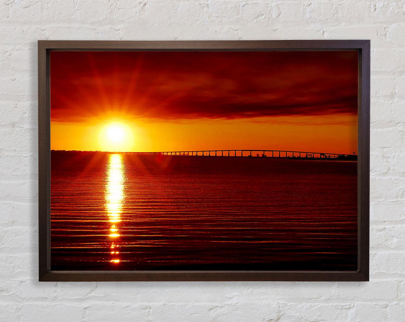 Amazing Sun Rays Framed Wall Art