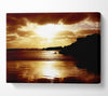 Chocolate Sunset Reflections Canvas Wall Art