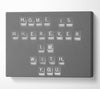 Love Quote Home Is Wherever Im With You Grey Canvas Wall Art