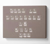 Love Quote Home Is Wherever Im With You Beige Canvas Wall Art
