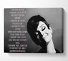 Movie Quote Audrey Hepburn I Believe In Pink Landscape Canvas Wall Art