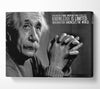 Motivational Quote Albert Einstein Imagination Is More Important Canvas Wall Art