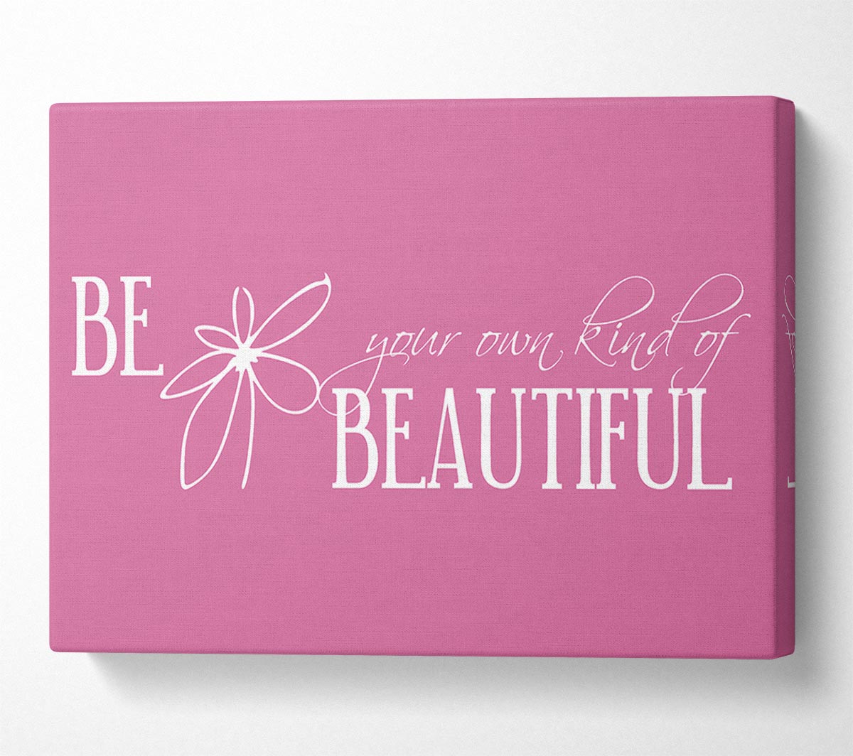 Be Your Own Kind Pink Canvas Wall Art