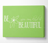 Be Your Own Kind Lime Green Canvas Wall Art
