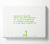 Funny Quote Sometimes I Think The Surest Sign Lime Green Canvas Wall Art