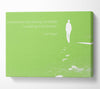 Carl Sagan Somewhere Something Lime Green Canvas Wall Art