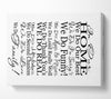 Family Quote In Our Home We Do Family Canvas Wall Art