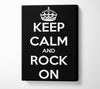 Keep Calm And Rock On Canvas Wall Art